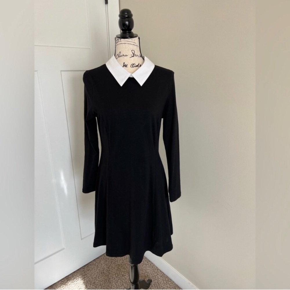 Wednesday Addams Halloween Costume Aphratti Black Dress Size Large